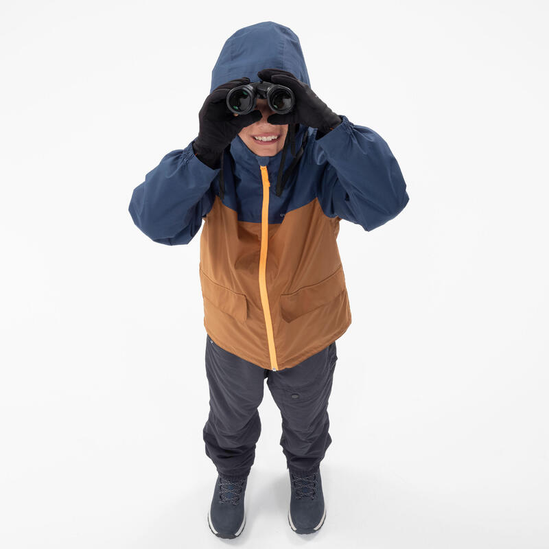 Giacca montagna bambina SH100 3in1 marrone | +1,5°C