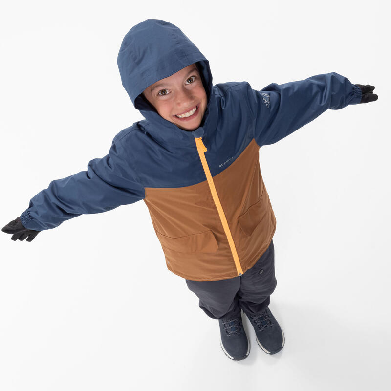 Chlapecká turistická nepromokavá zimní bunda 3v1 SH 100