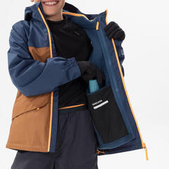 Çocuk Outdoor Kar Montu/Kışlık Mont - 7/15 Yaş - Kahverengi - SH100 -0,5 °C_5