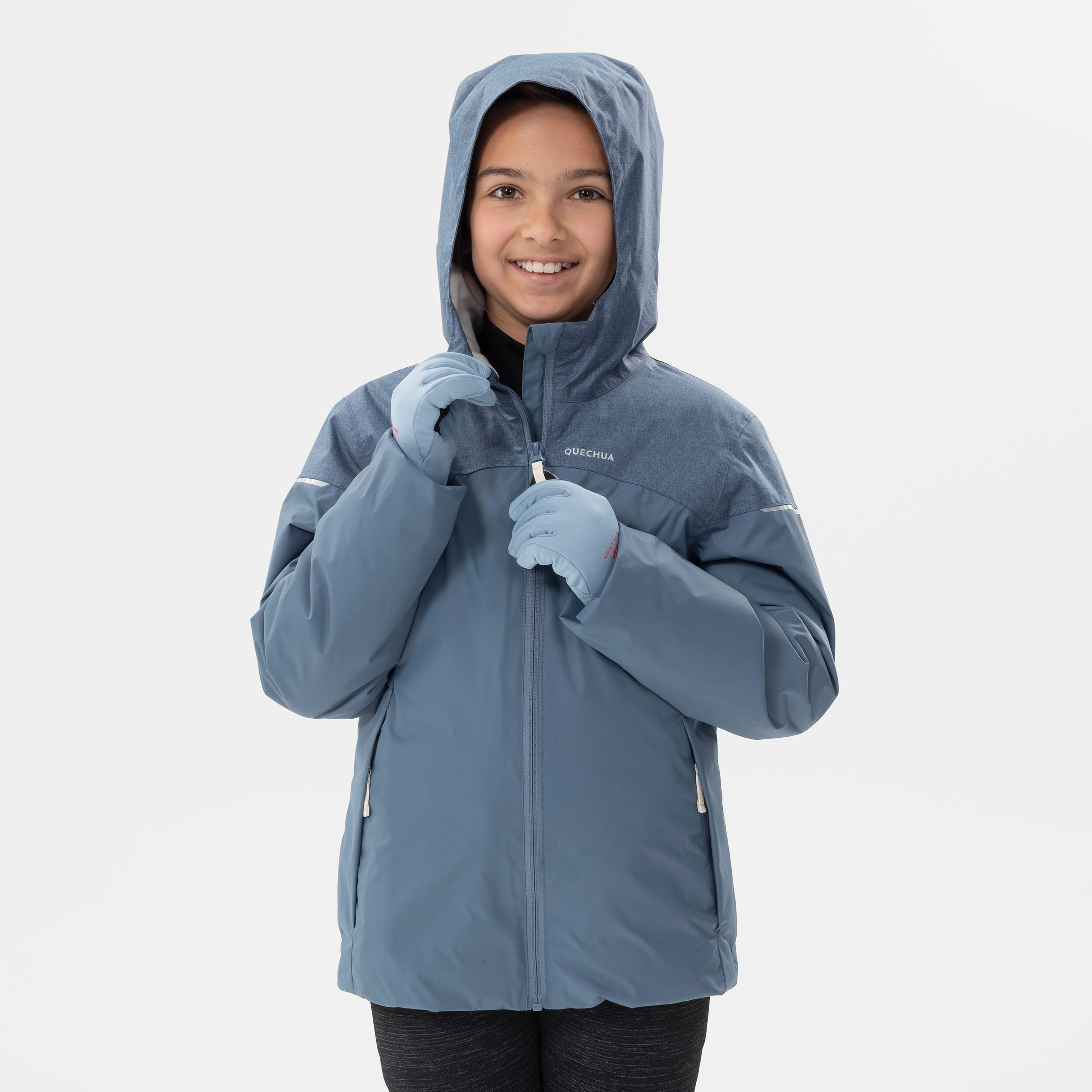 Abrigo de monta a y nieve impermeable Ni os 7 15 a os Quechua SH100 X warm