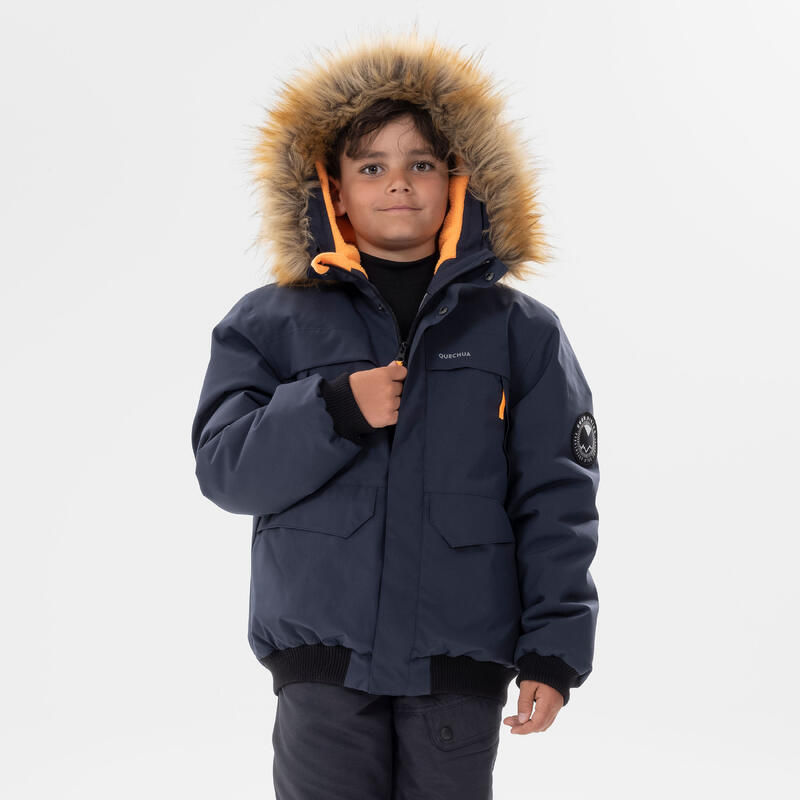 Winterjacke Kinder Gr.122–170 warm bis -6,5 °C wasserdicht Winterwandern - SH100