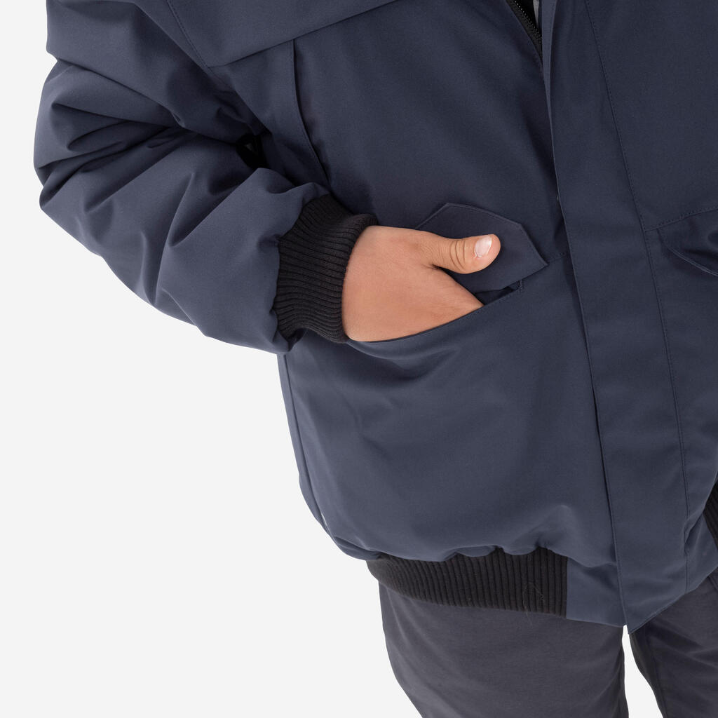 Blouson chaud et imperméable enfant 7-15 ans, NH500 bleu