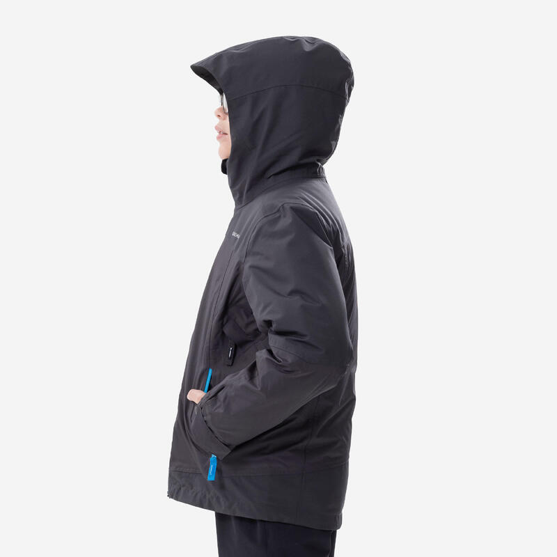 VESTE 3en1 CHAUDE ET IMPERMÉABLE DE RANDONNÉE -SH500 MTN -8°C - ENFANT 7-15 ANS