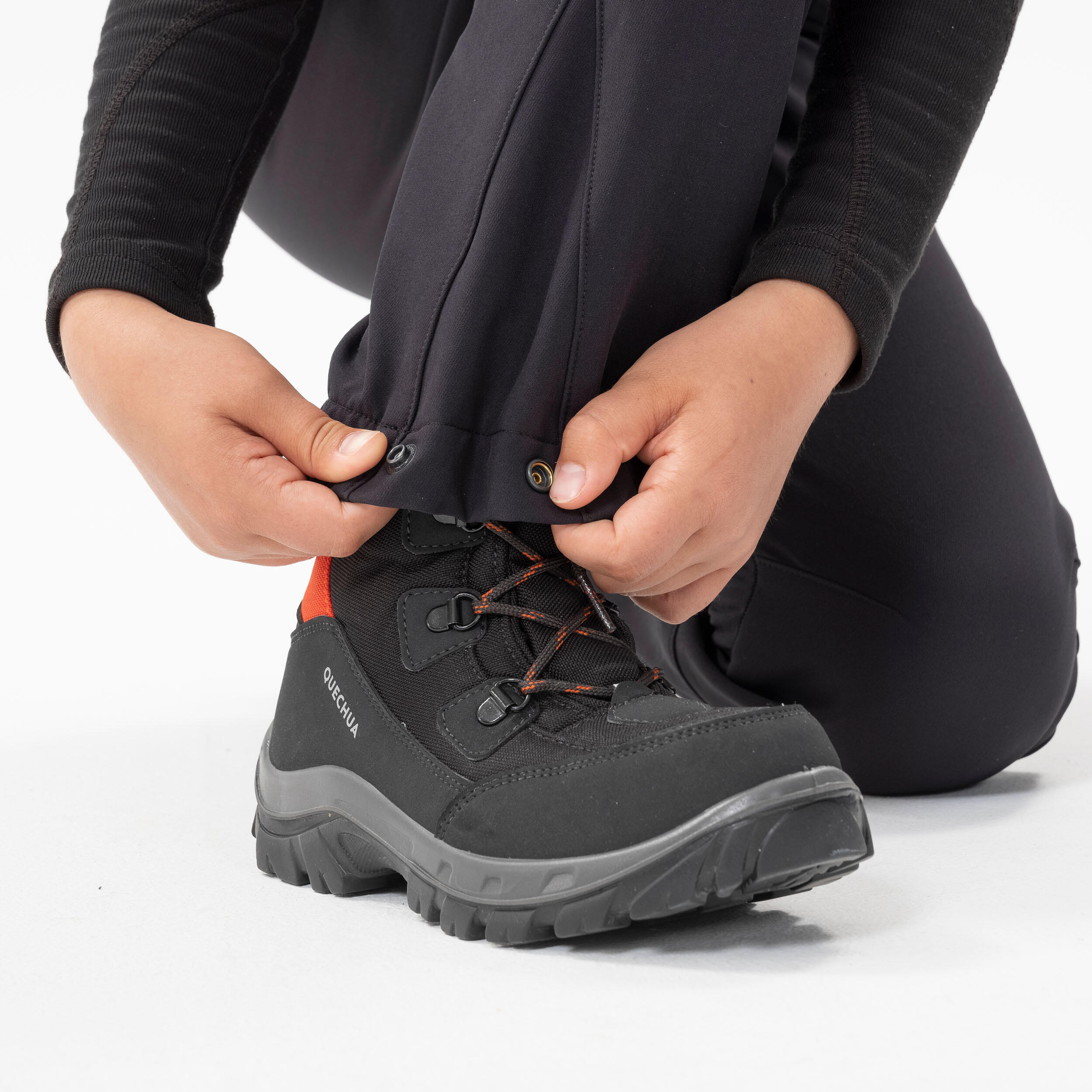 Kids’ Softshell Hiking Pants - SH 500 Age 7-15 - QUECHUA