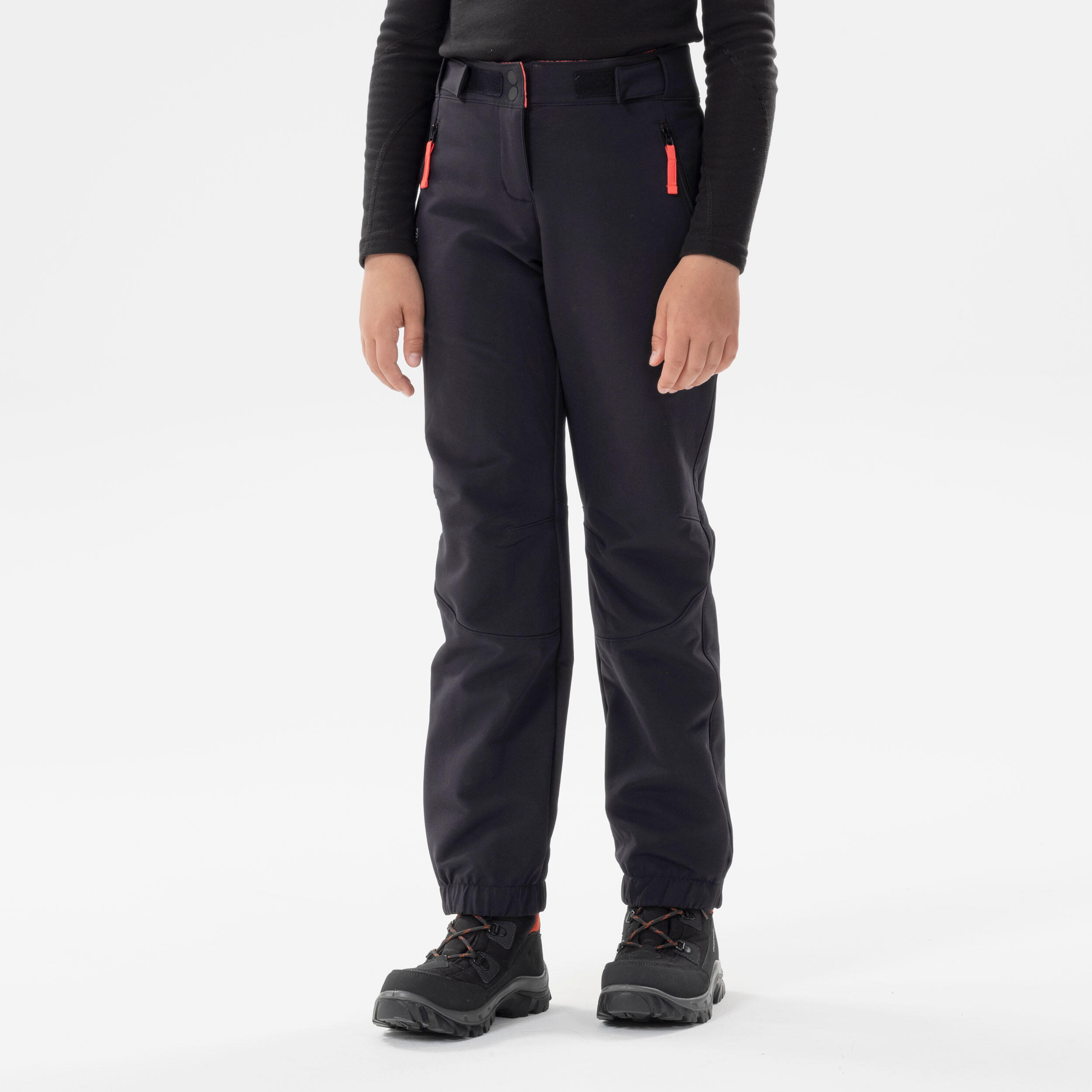 Caldi pantaloni da trekking in softshell - SH500 Mountain - bambini 7-15 anni