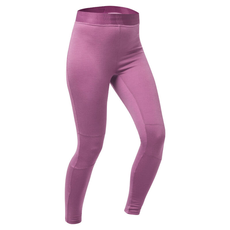 Pantalón térmico interior lana merina de esquí y nieve Mujer Wedze BL 900