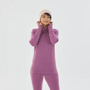 Women’s Ski Base Layer Top - BL 900 Wool Neck- Purple