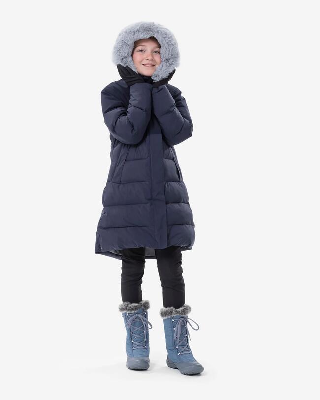 CHILDREN'S SH500 WARM AND WATERPROOF HIKING JACKET -8°C - AGE 7-15