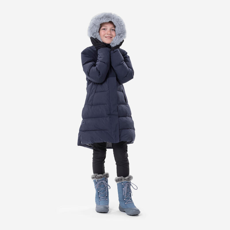 Çocuk Outdoor Şişme Kar Montu/Kışlık Mont - 7/15 Yaş - Mavi - SH500 -8 °C