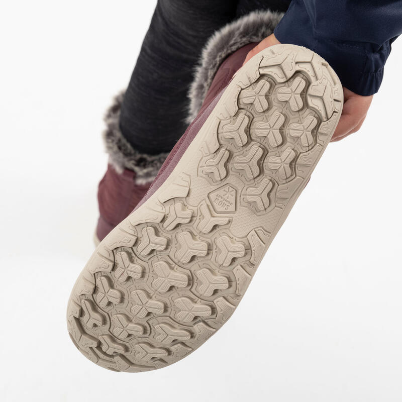 Cizme de zăpadă, călduroase și impermeabile, măr. 30-38, SH500 ferm., mov, copii