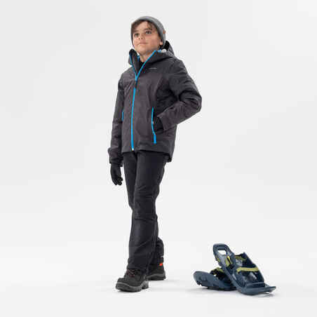 Vaikiškos šiltos, minkštos kelnės „SH500 Mountain“, 7–15 m. vaikams, juodos