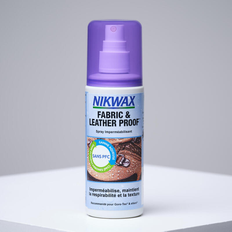 Spray imperméabilisant déperlant pour cuir et textile Nikwax