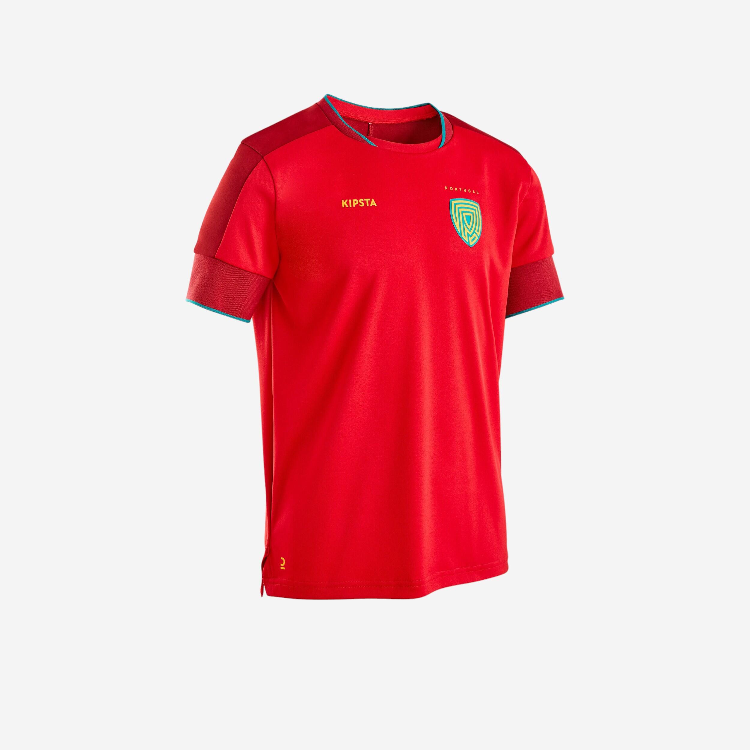 Kipsta - Maillot Portugal Ff500 Enfant 2024 - Maillot Manches Courtes - Football / Futsal / Sepak - Bordeaux-rouge - 6 À 8 Ans - Decathlon