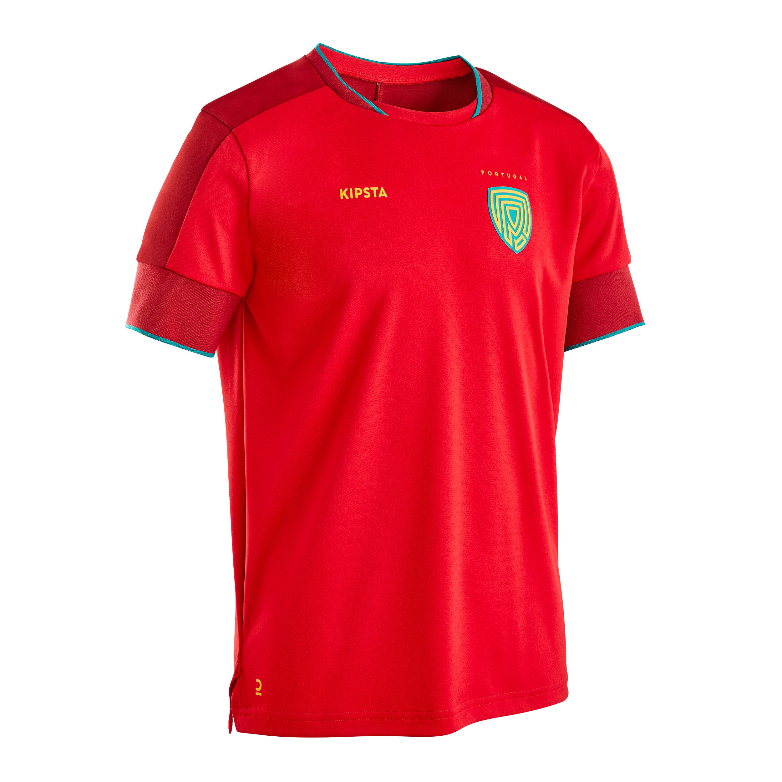 Tricou Fotbal Ff500 Replica Portugalia 2024 Rosu Copii