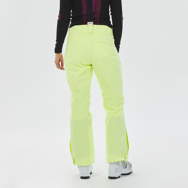 Pantalon de ski chaud femme 580 - jaune pâle