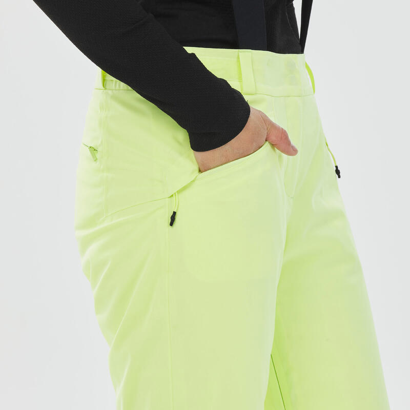 Pantalon de ski chaud femme 580 - jaune pâle