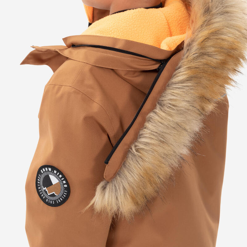 BLOUSON CHAUD ET IMPERMÉABLE DE RANDONNÉE - SH100 -6,5°C - ENFANT 7 - 15 ANS