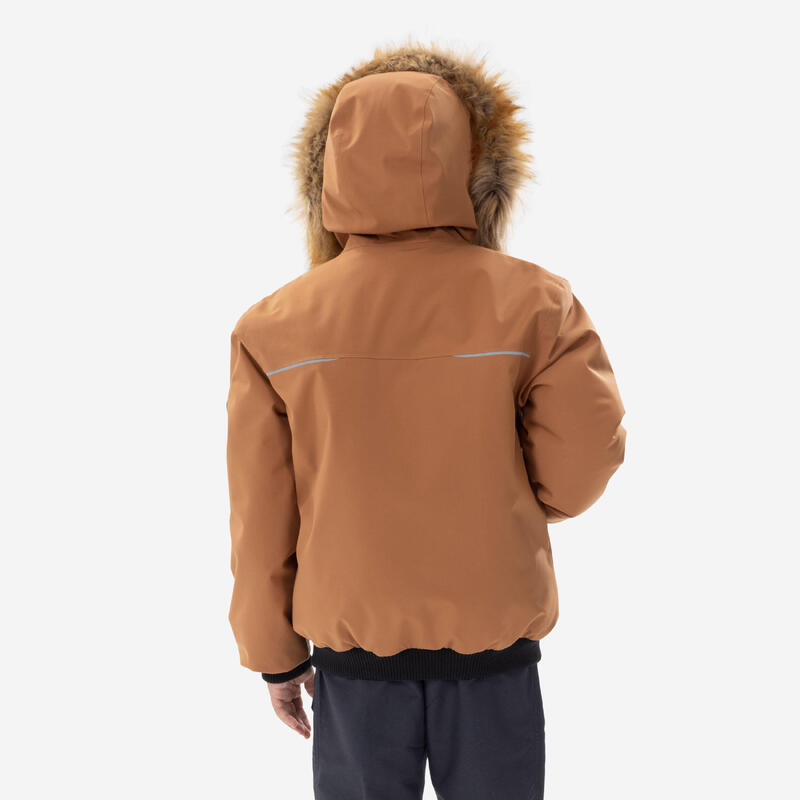 Giubbotto trekking bambino SH100 marrone | -6,5°C