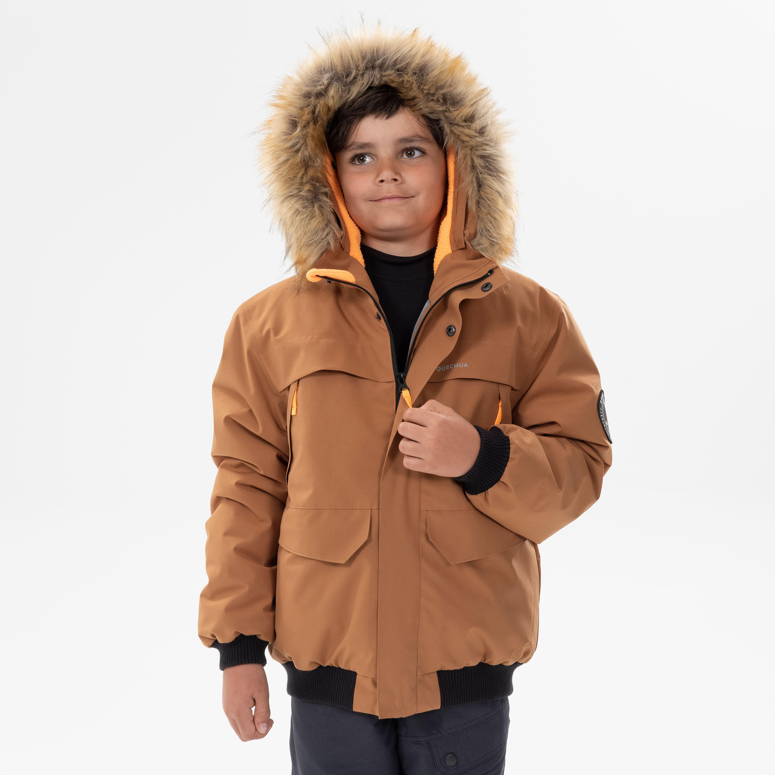 QUECHUA Winterjacke Kinder Gr.122–170 warm bis -6,5 °C wasserdicht Winterwandern - SH100