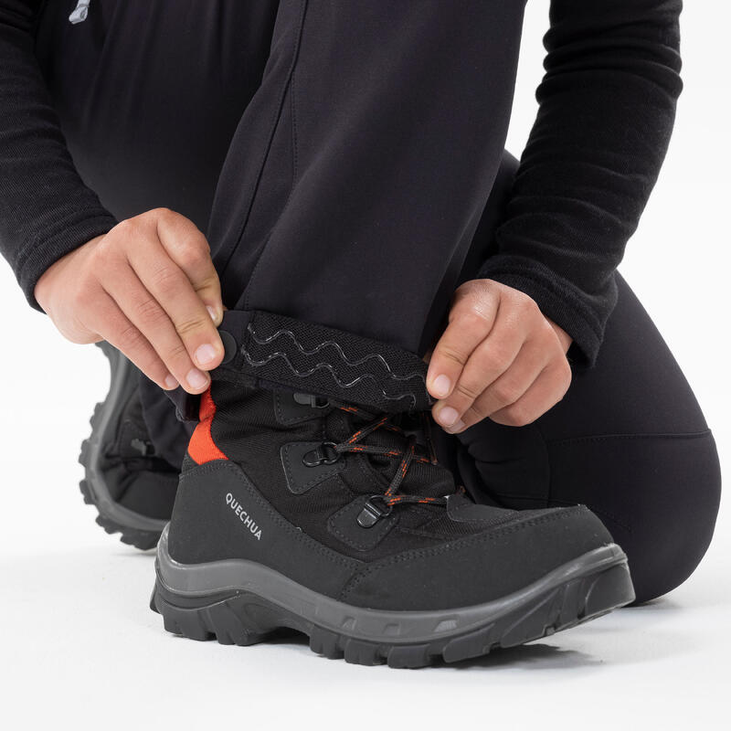Çocuk Outdoor Softshell Pantolon - 7/15 Yaş - Siyah - MH500