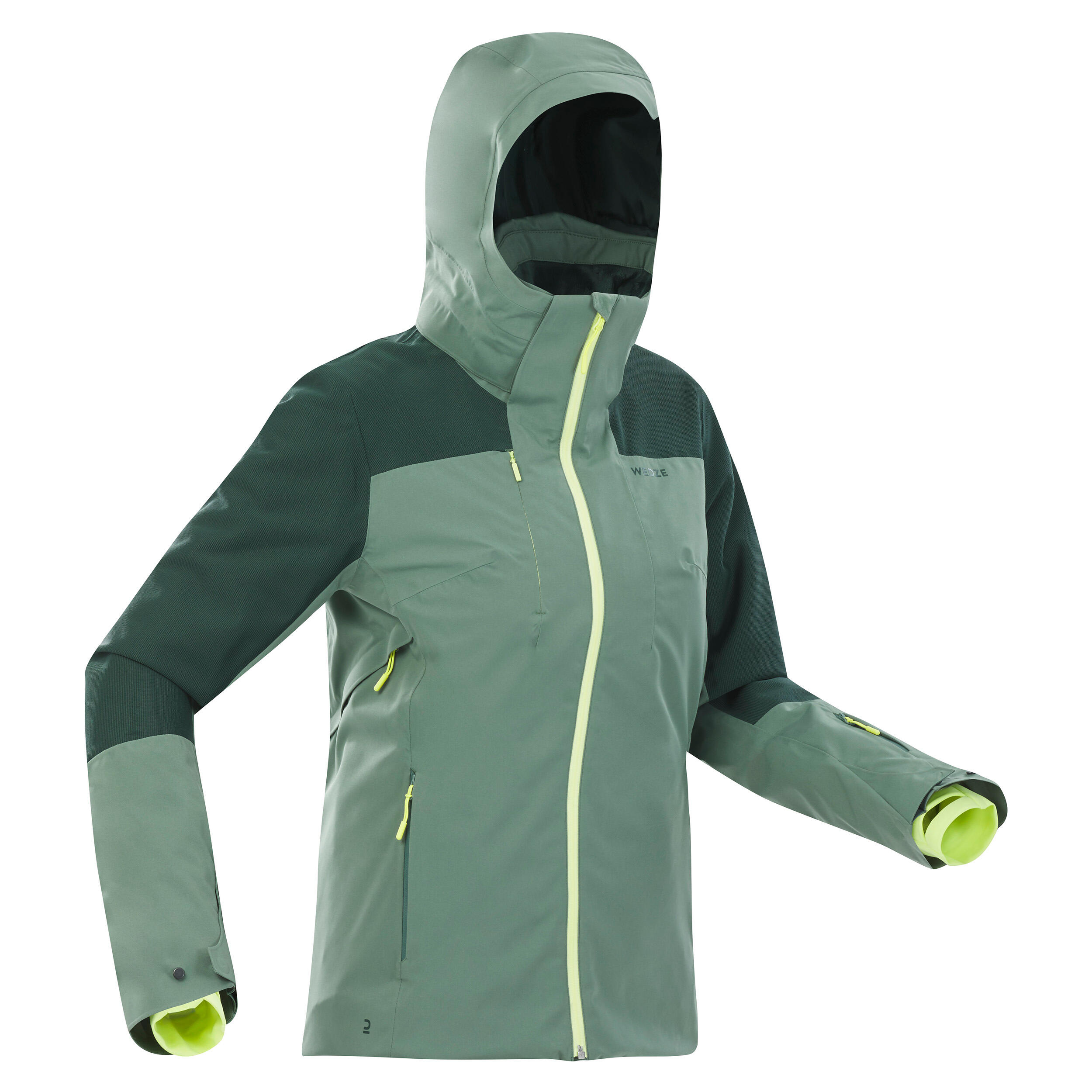 Manteau de ski chaud femme - ski 500 vert - WEDZE