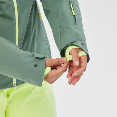 Куртка лыжная женская зелёная 500 Sport