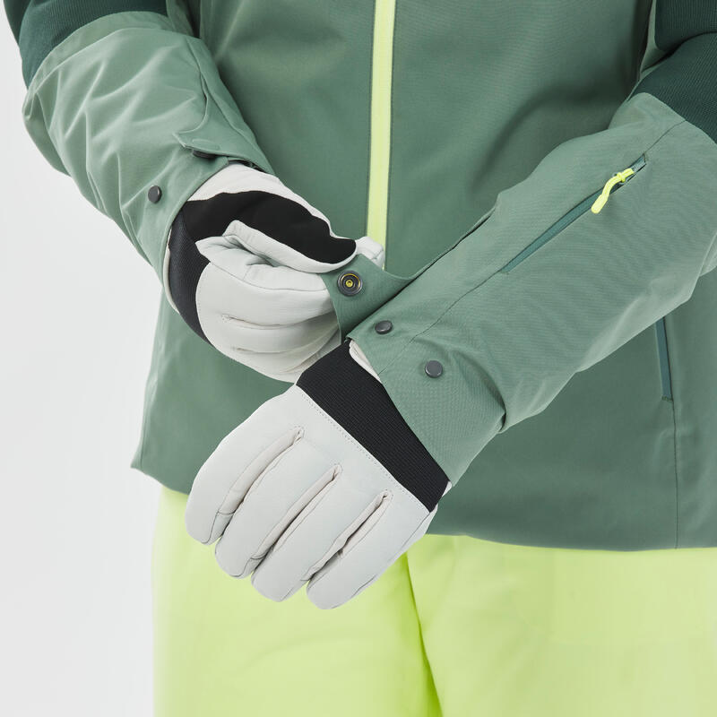 Chaqueta de esquí y nieve impermeable mujer Wedze 500 Sport verde