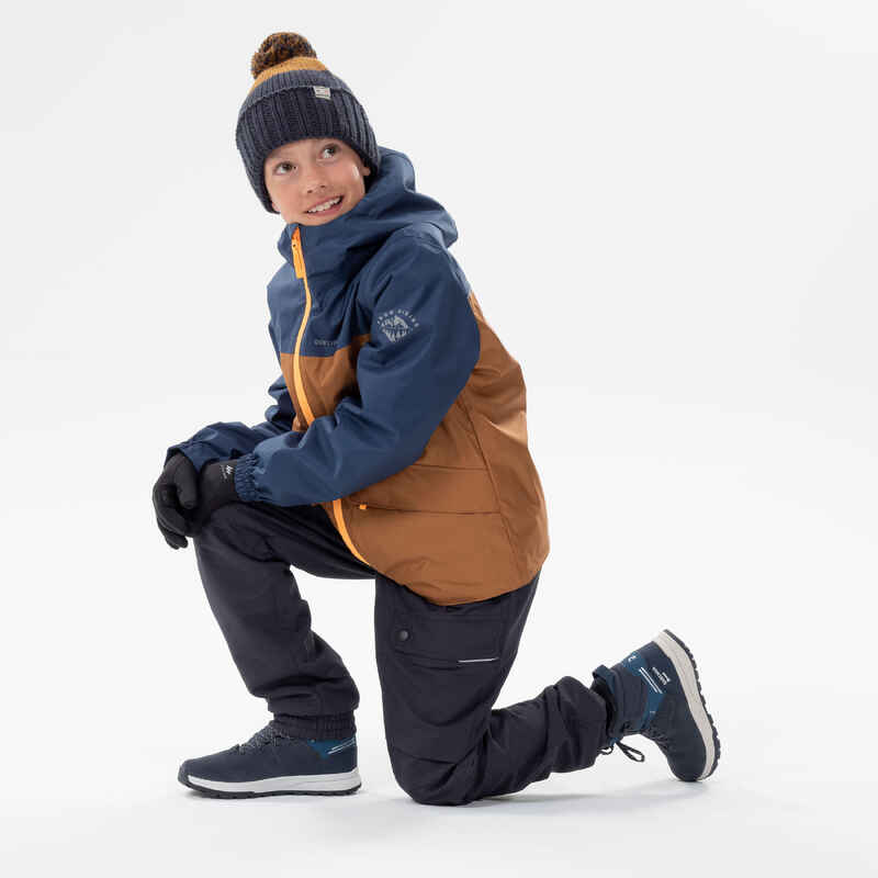 3-in-1-Jacke Kinder Gr. 122–170 bis -0,5 °C wasserdicht Winterwandern - SH100