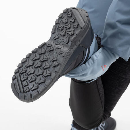Čizme za planinarenje SH100 tople  i vodootporne na pertlanje kožne od 34 do 38