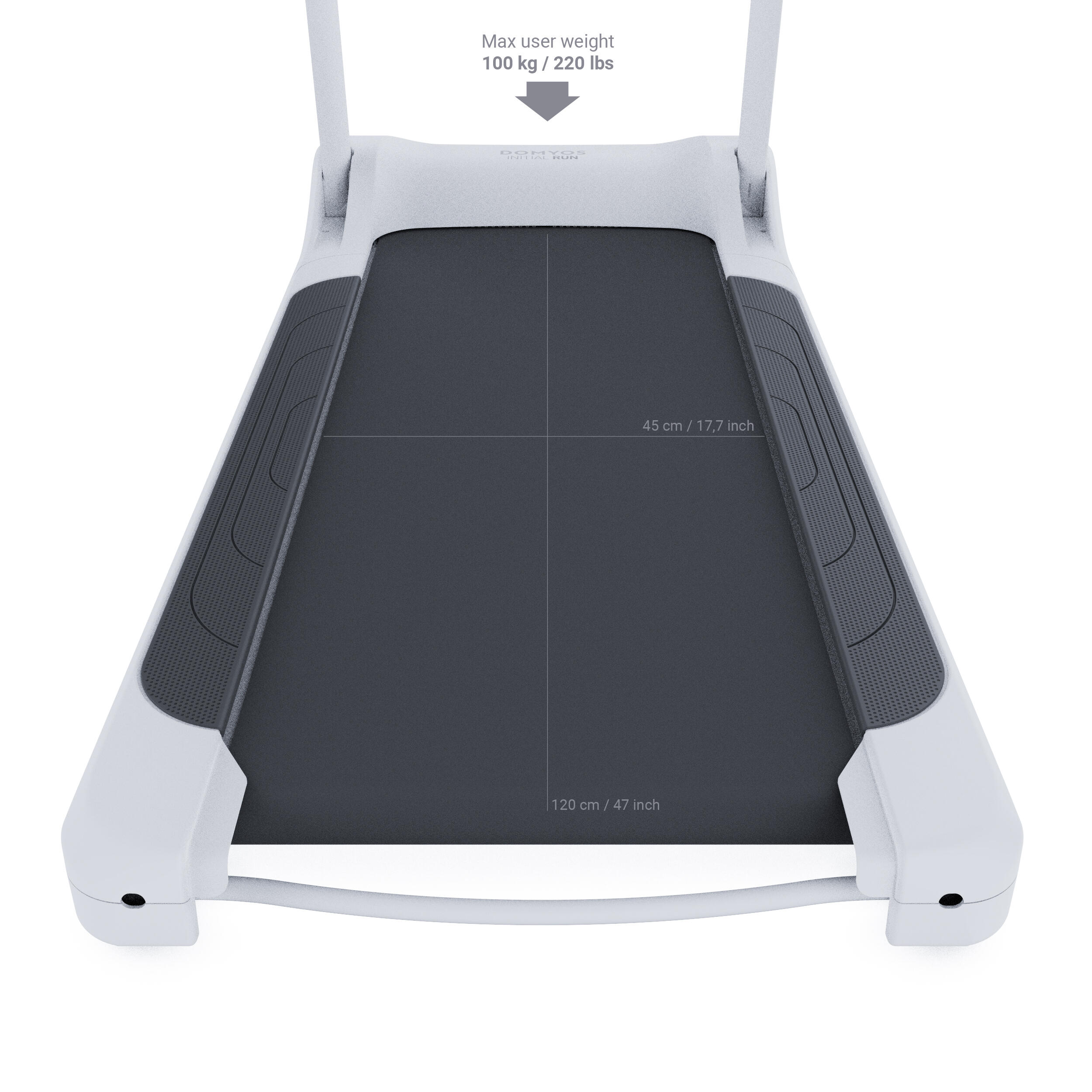 Cinta Correr Initial Run Compacta Conectada 12 km/h 45 × 120 cm Sin Montaje 8/12
