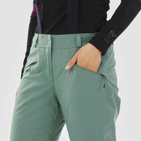 Women's  Warm Ski Trousers 580 - Green