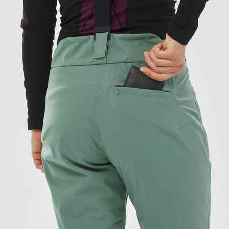 Women's  Warm Ski Trousers 580 - Green