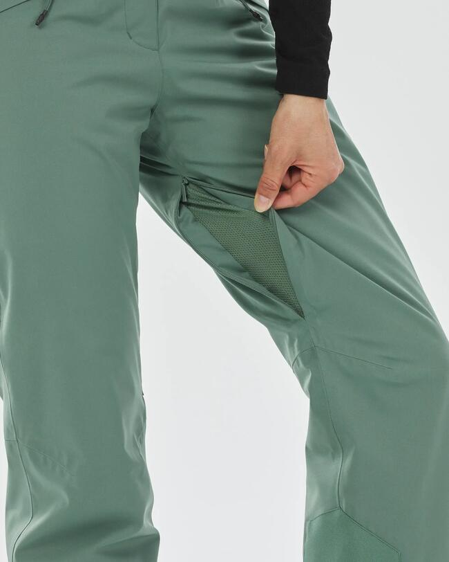 Women's  Warm Ski Trousers 580 - Green