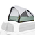 Tente de van gonflable 2 places, Fresh &amp; Black