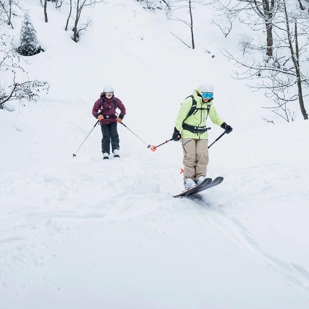 Women's ski trousers - FR100 - Burgundy