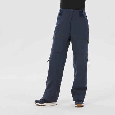 Moteriškos slidinėjimo kelnės „FR500“, tamsiai mėlynos