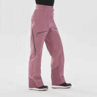 Women’s Ski Trousers FR500 -  Antique Pink