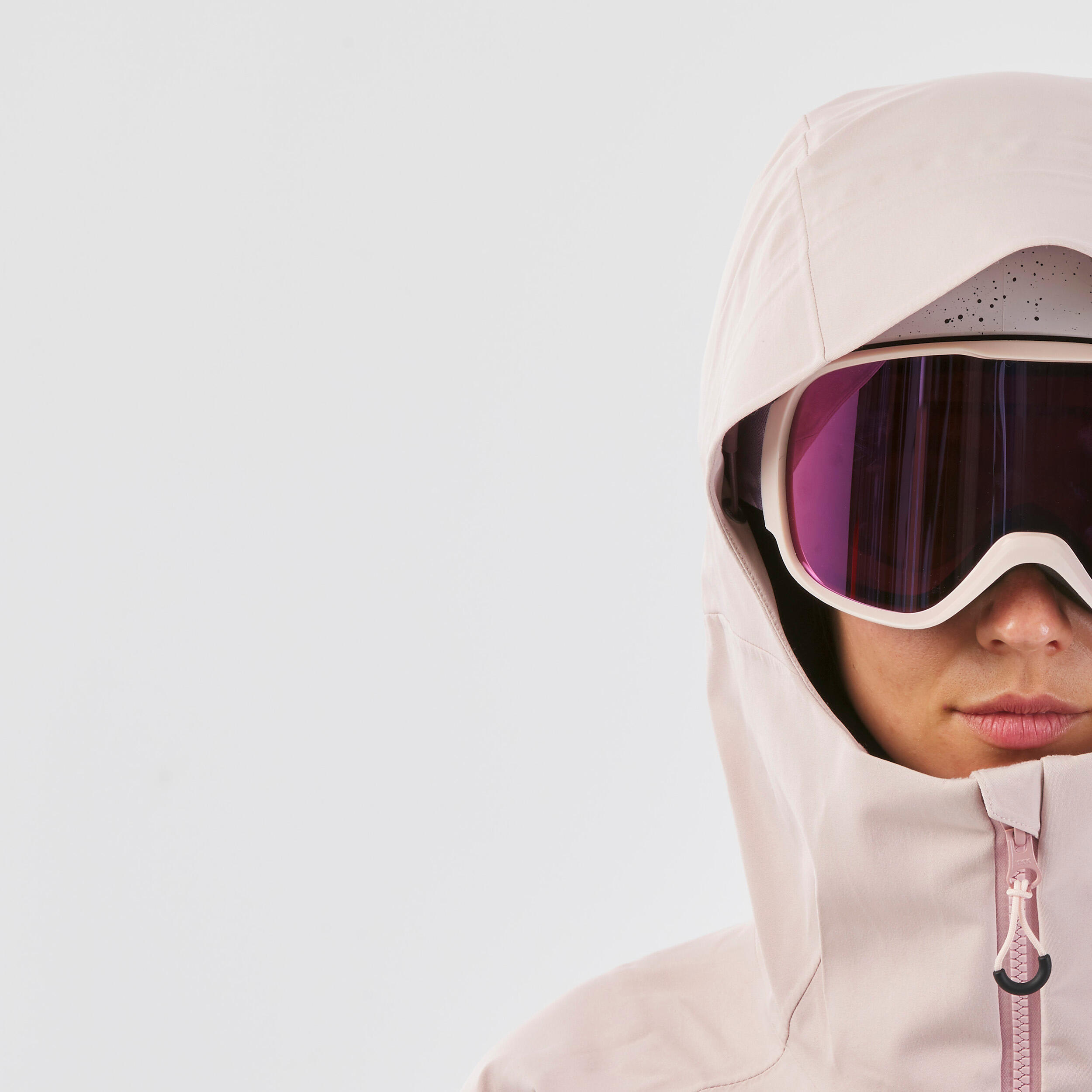 WOMEN’S SKI JACKET FR 500 - PINK 6/19
