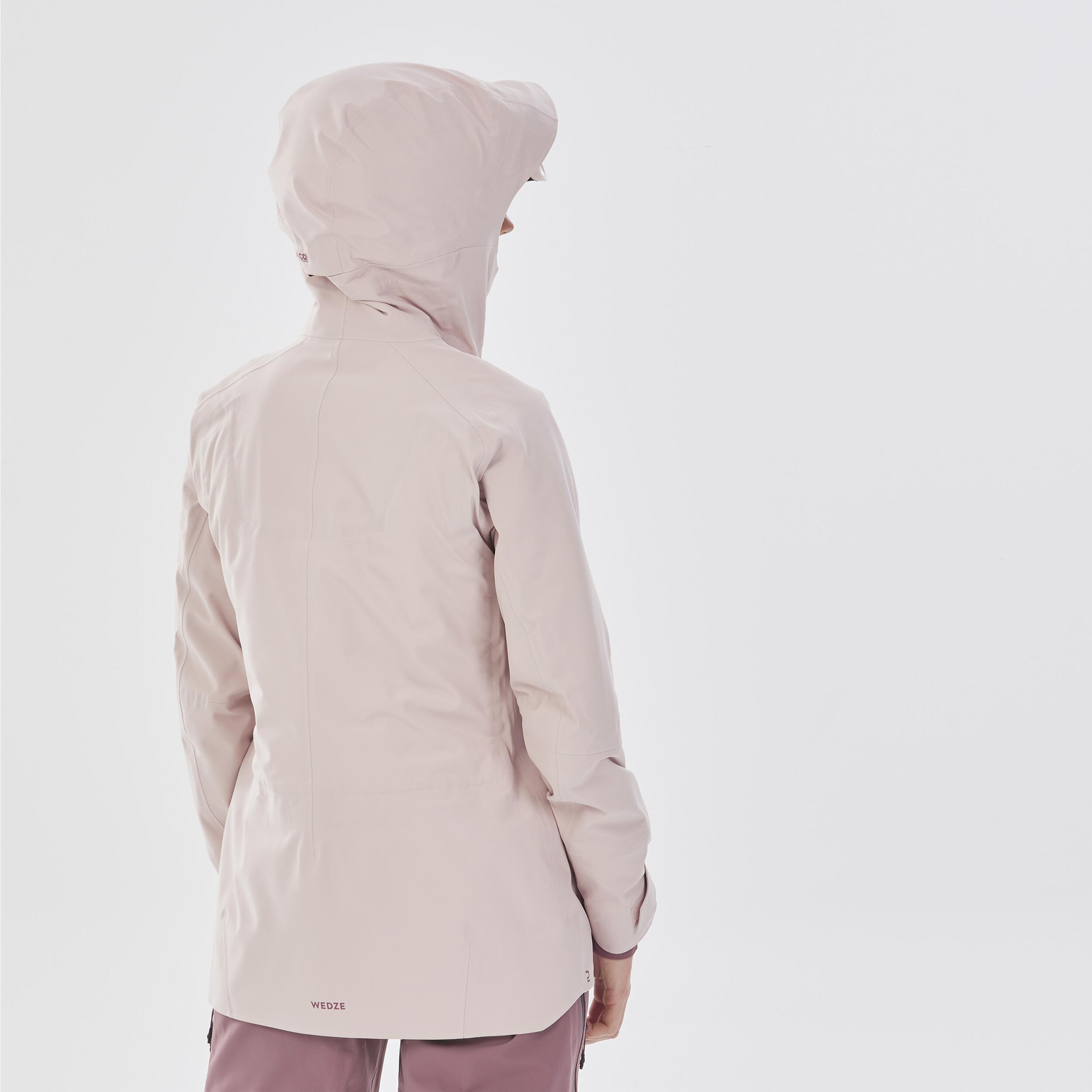 WOMEN’S SKI JACKET FR 500 - PINK 5/19