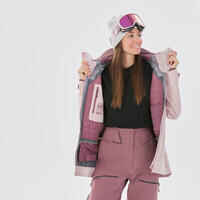 Skijacke Freeride FR500 Damen Padding rosa 