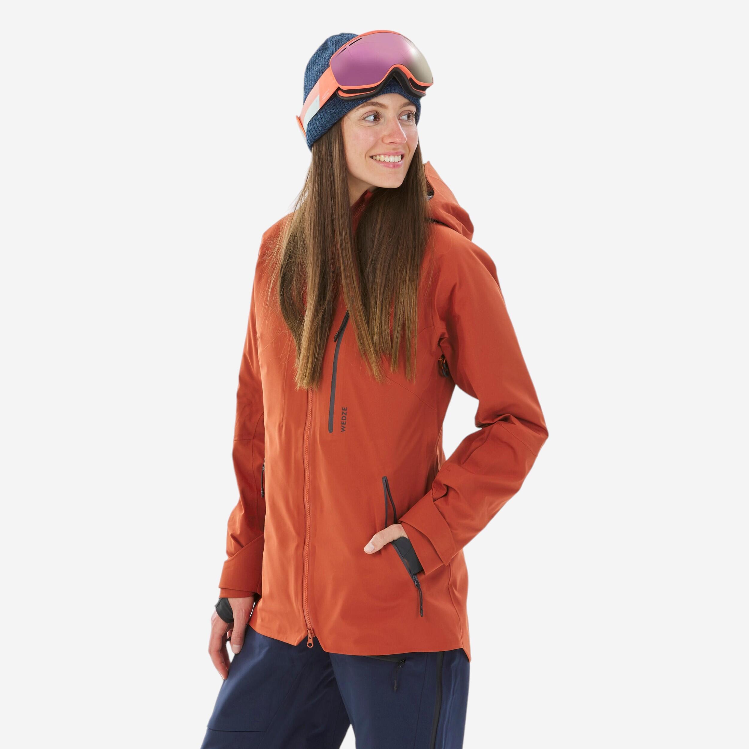 Giacca sci donna FR500 mattone WEDZE | DECATHLON