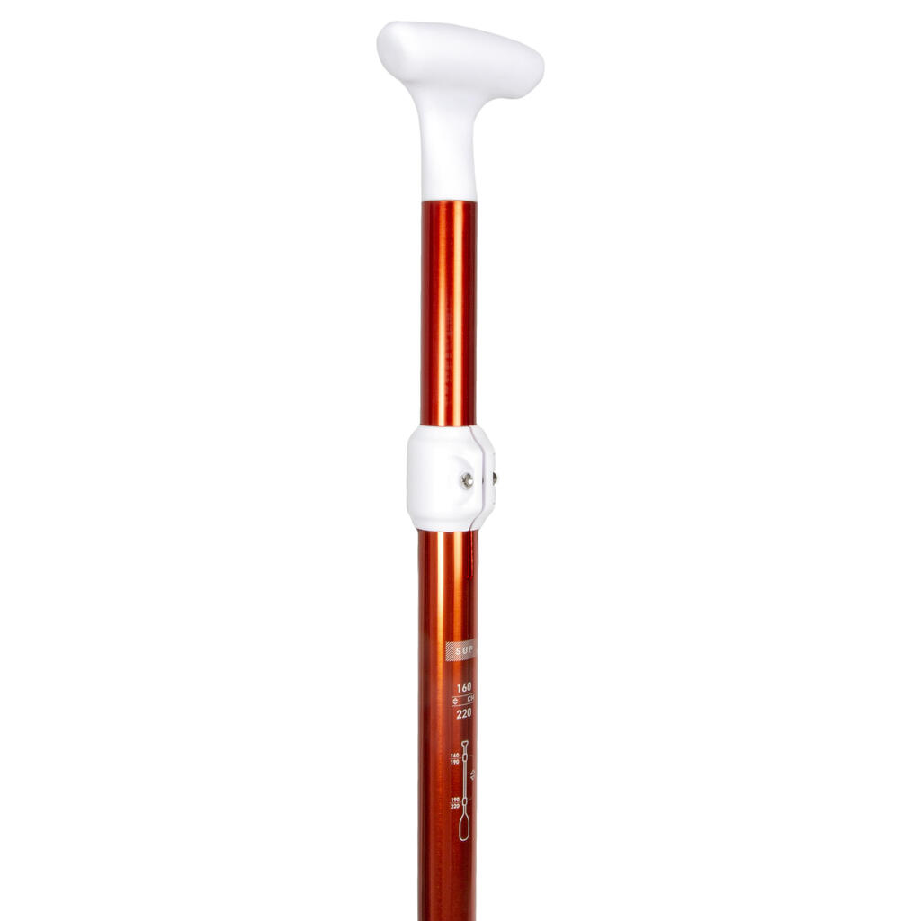 Paddle Ultra-compact 5-part stand-up paddle (160-220 cm orange).