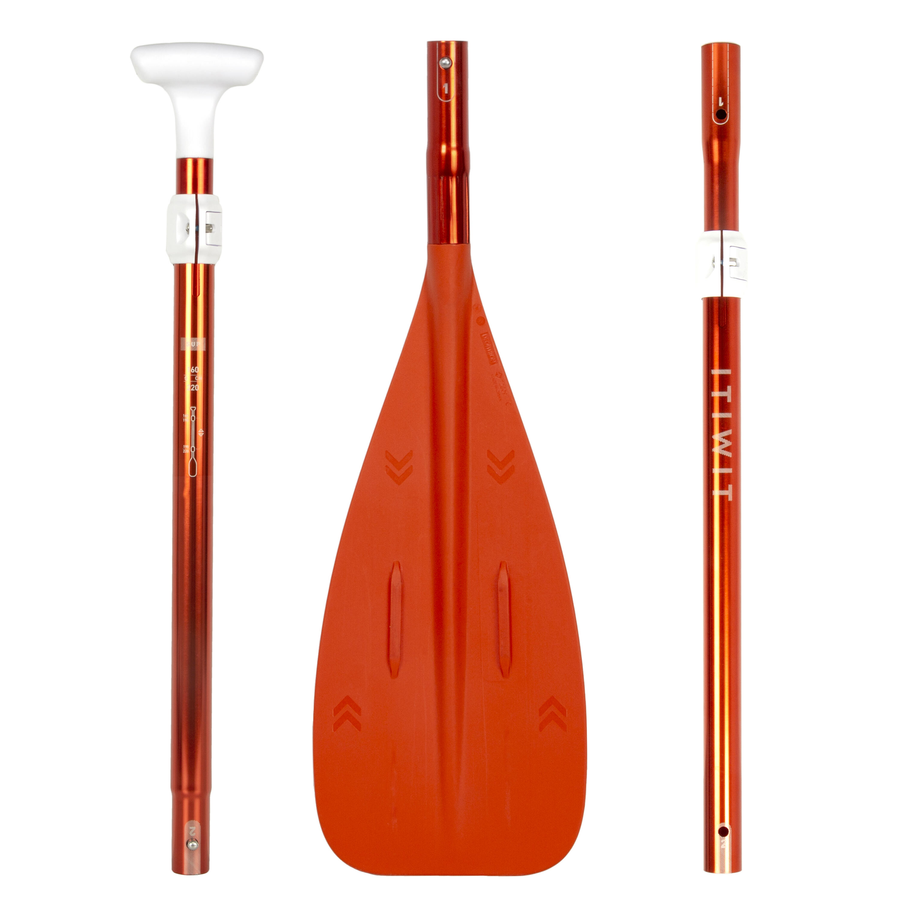 Paddle Ultra-compact 5-part stand-up paddle (160-220 cm orange). 4/13