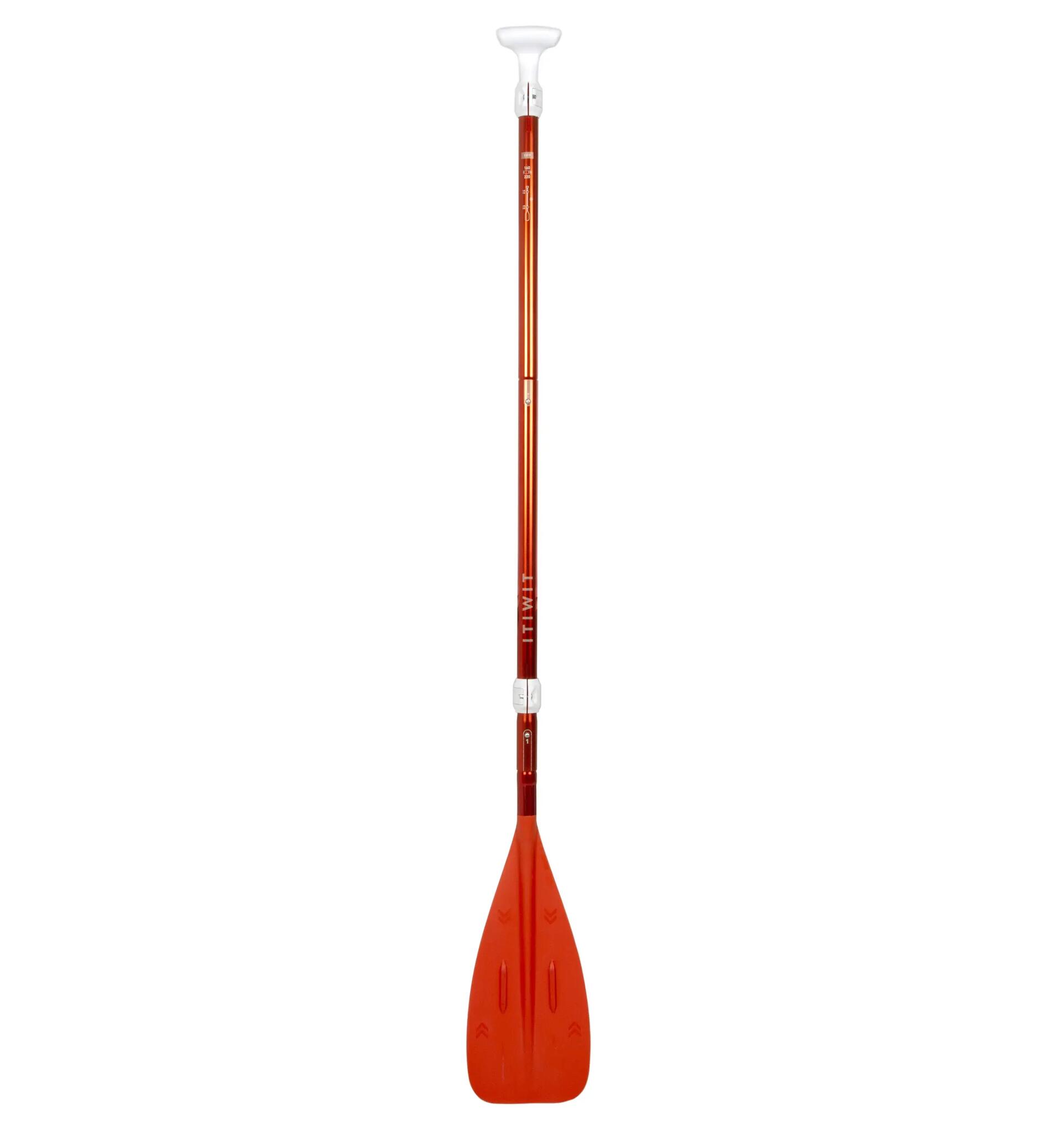 Ultra-compact 5-part stand-up paddle, 160-220 cm.