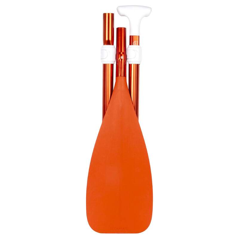 ULTRA-COMPACT ADJUSTABLE DETACHABLE STAND-UP PADDLE 100 160-220 CM - ORANGE