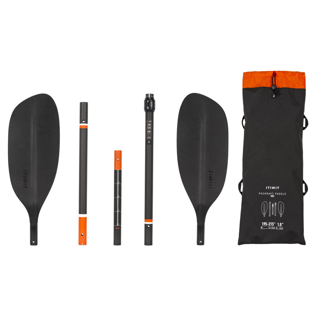 Dupla potisna igla za 5-delno karbonsko veslo Itiwit Packrafting PR500