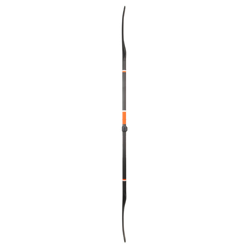 Paddel Kajak/Packraft Carbon/Kunststoff zerlegbar/verstellbar 5-tlg. 195–215 cm