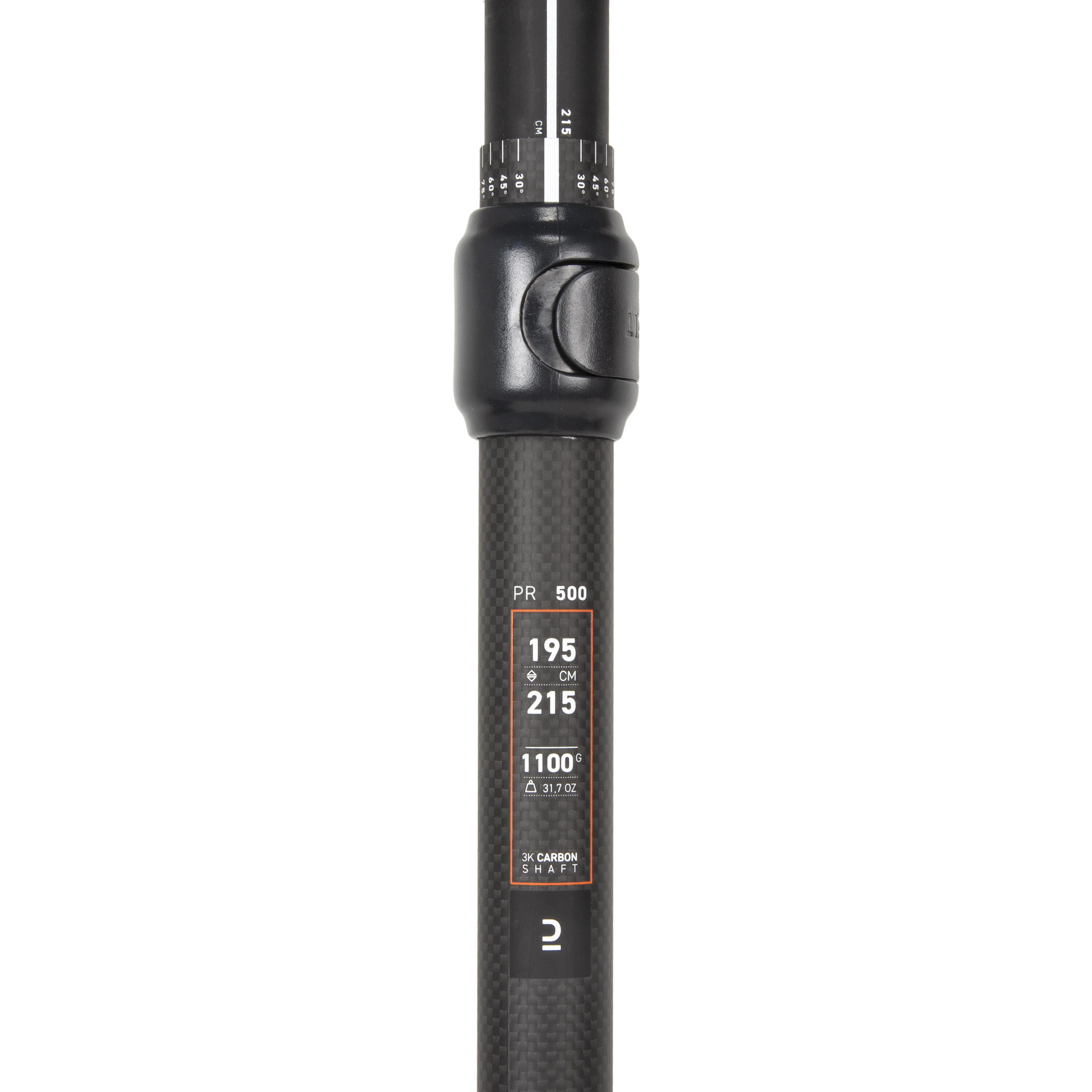 Paddel Kajak/Packraft Carbon/Kunststoff zerlegbar/verstellbar 5-tlg. 195–215 cm 10/12