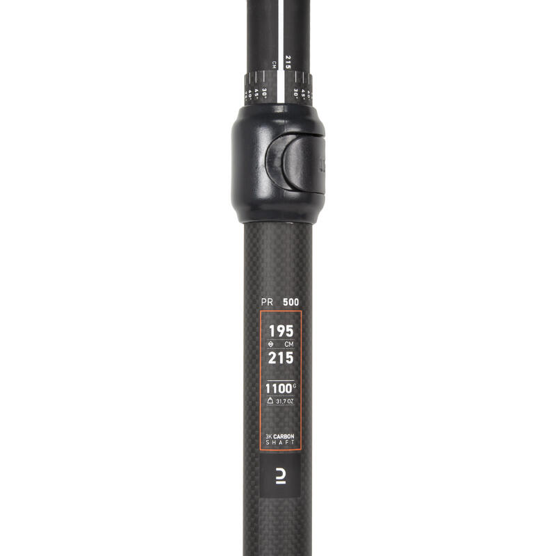 Paddel Kajak/Packraft Carbon/Kunststoff zerlegbar/verstellbar 5-tlg. 195–215 cm