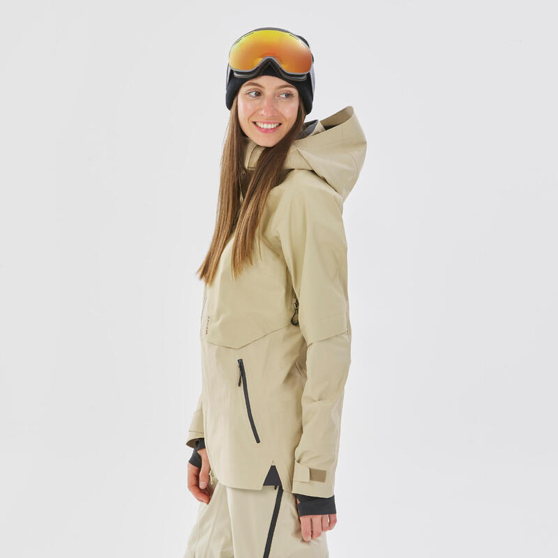 Skijacke Damen - FR900 beige 